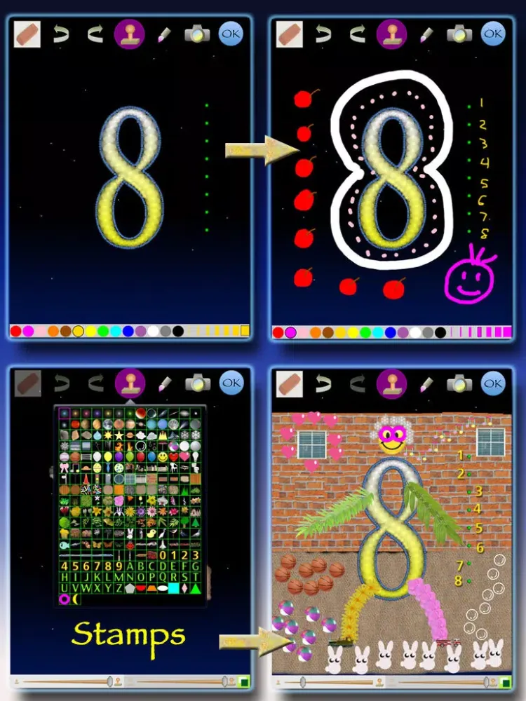 Capturas de tela do Firefly Pix: Numbers and Alphabet - Free iPad 
