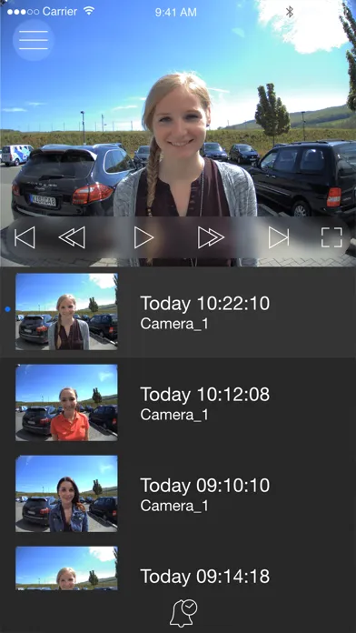 Capturas de pantalla de MOBOTIX LIVE