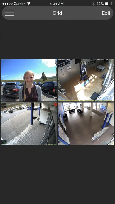 Capturas de pantalla de MOBOTIX LIVE