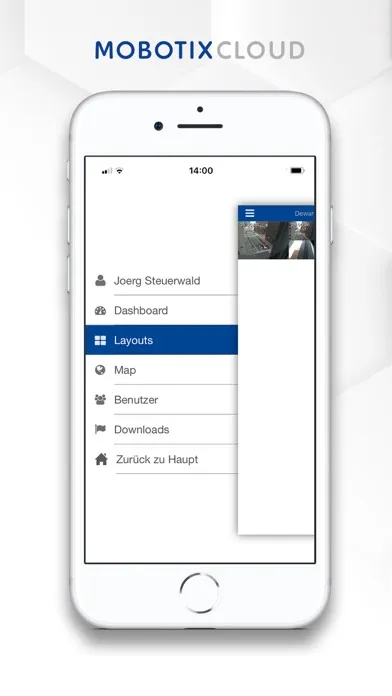 Tangkapan skrin MOBOTIX Cloud