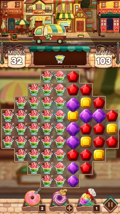 Magic Bakery: Fun Match 3 Game سکرین شاٹس