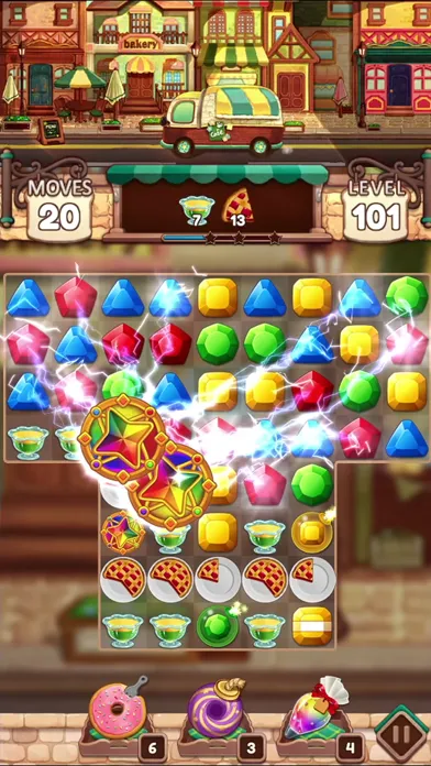 Magic Bakery: Fun Match 3 Game سکرین شاٹس