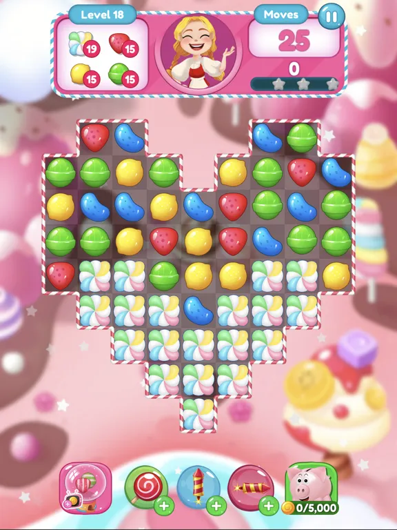 Скриншоты Sweet Candy Bomb: Match 3 Game iPad 