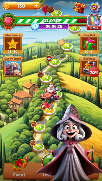 Capturas de tela do Christmas Magic: Match 3 Game