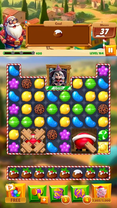 Capturas de tela do Christmas Magic: Match 3 Game