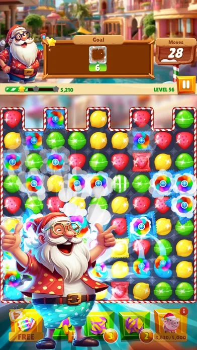 Capturas de tela do Christmas Magic: Match 3 Game