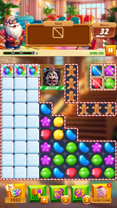 Capturas de tela do Christmas Magic: Match 3 Game