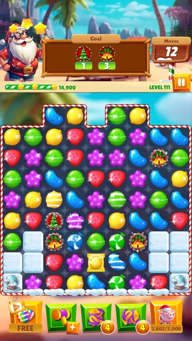 Capturas de tela do Christmas Magic: Match 3 Game