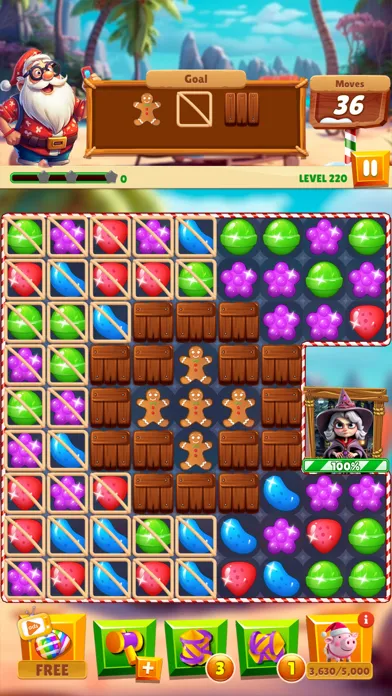 Capturas de tela do Christmas Magic: Match 3 Game