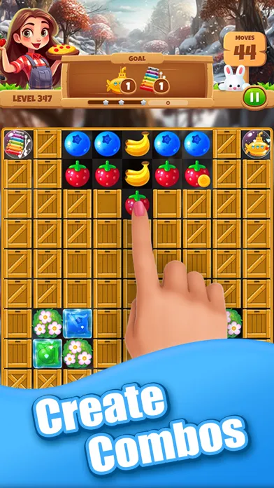 ภาพหน้าจอของ Fruit Quest: Match 3 Game