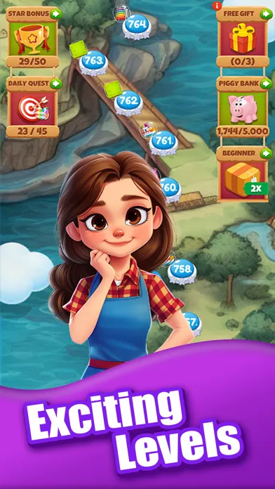 ภาพหน้าจอของ Fruit Quest: Match 3 Game