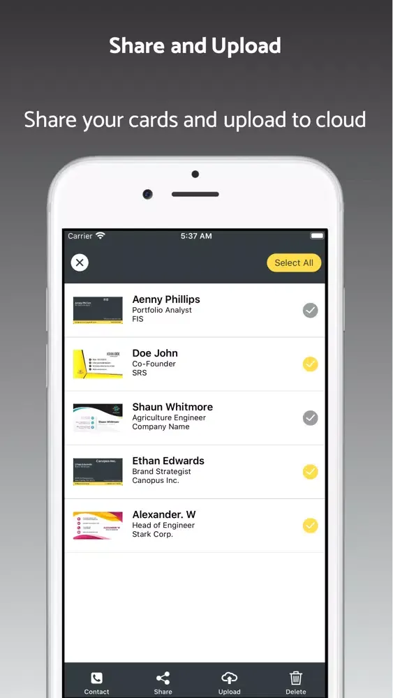 Business Card Reader - Scanner Screenshots