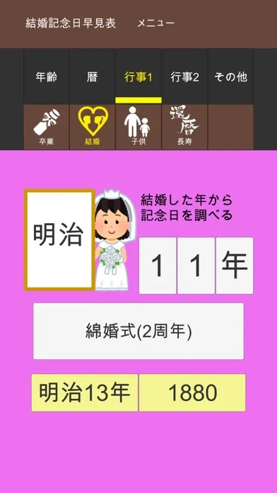 年齢早見表／生活に役立つ計算アプリ应用截图