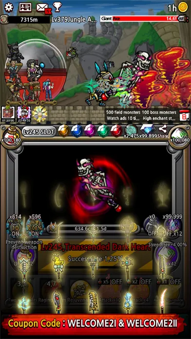 Tangkapan skrin Upgrade Hero Mr.Kim(vip)