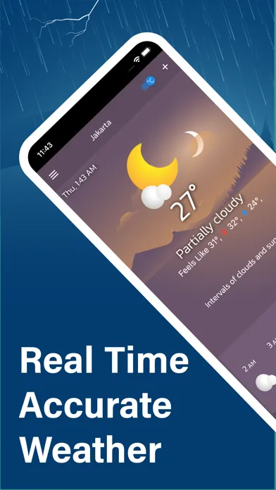 Tangkapan layar Live Weather Update