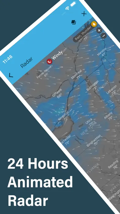 Tangkapan layar Live Weather Update