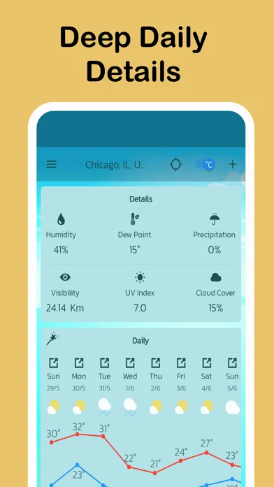 Tangkapan layar Live Weather Update