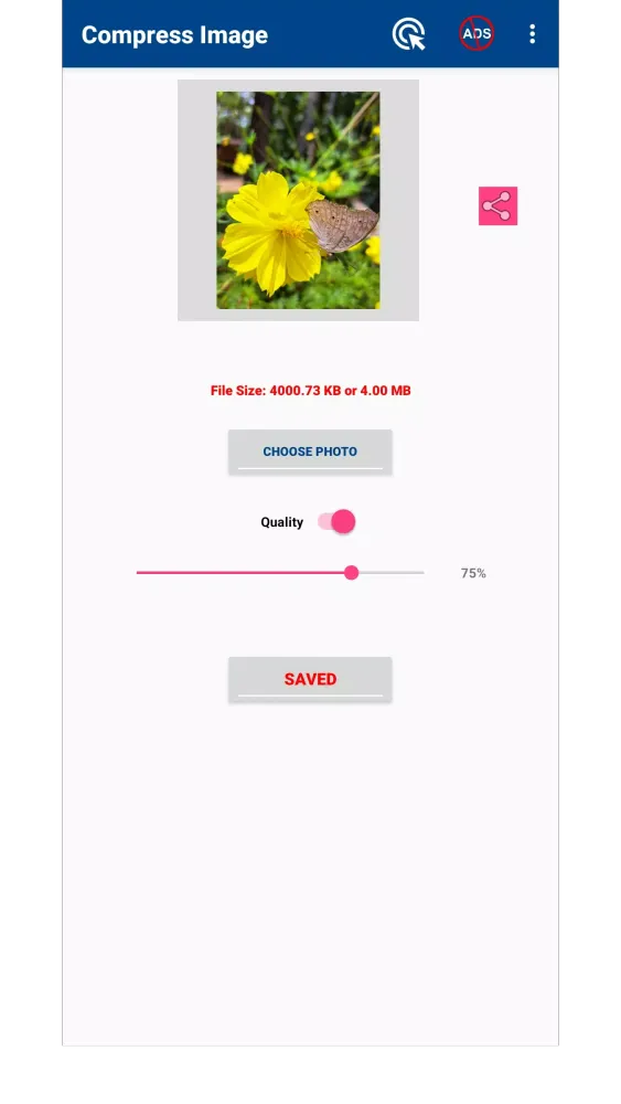 Compress image size in kb & mb應用截圖