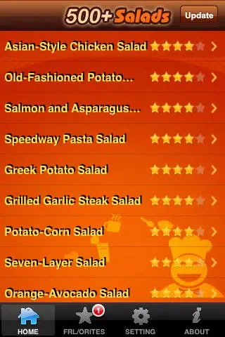 Capturas de tela do 500+ Best Salads Free