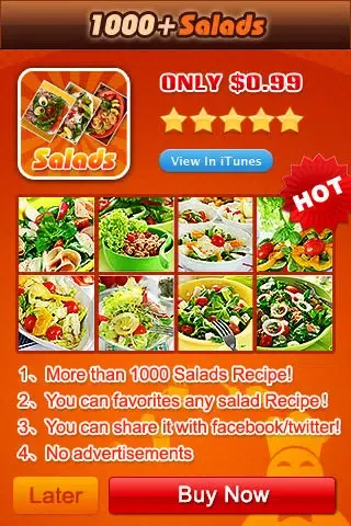 Capturas de tela do 500+ Best Salads Free