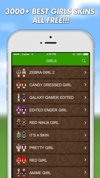 Tangkapan layar Girls Skins For Minecraft PE (Pocket Edition) & Minecraft PC