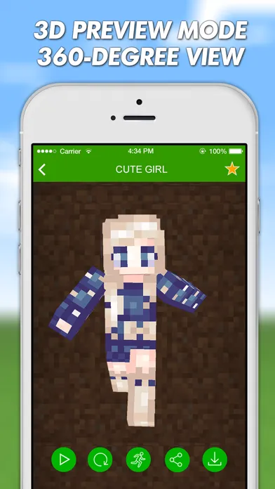 Tangkapan layar Girls Skins For Minecraft PE (Pocket Edition) & Minecraft PC