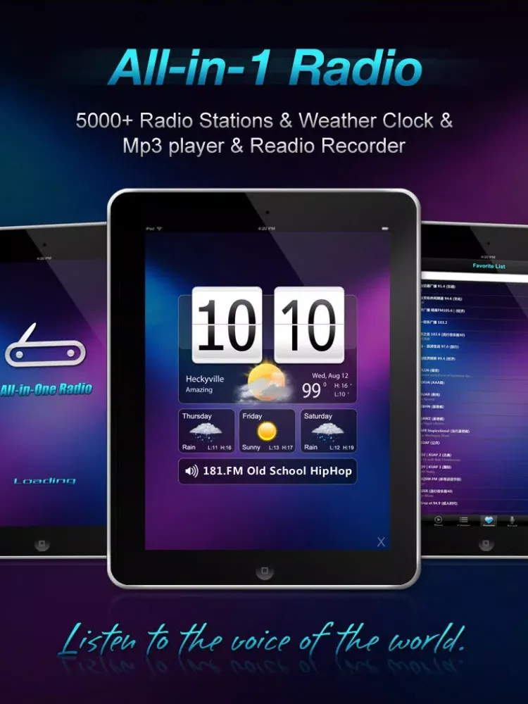 تصاویر All-in-1 Radio (Weather+Clock+Recorder) iPad 