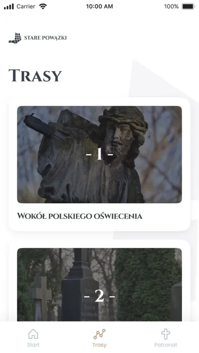 Zrzuty ekranu Stare Powązki