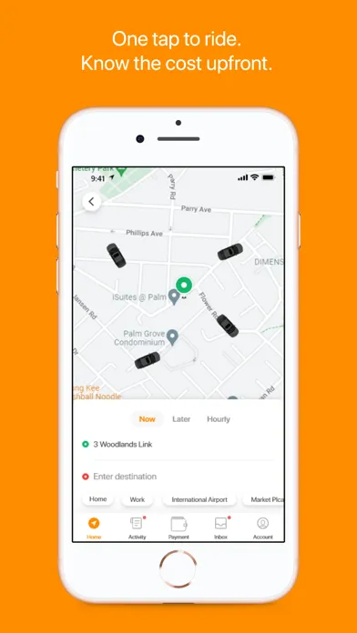 Tangkapan skrin Moby Limo Passenger