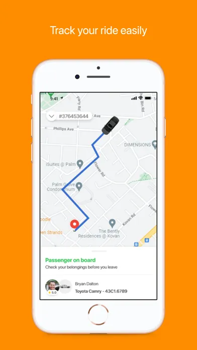 Tangkapan skrin Moby Limo Passenger