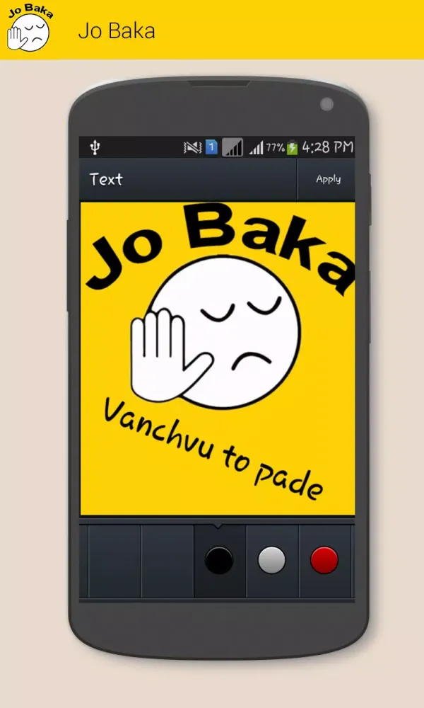 Capturas de tela do Jo Baka
