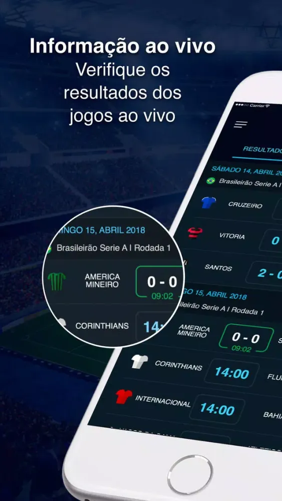 Futebol Brasileiro Resultados Screenshots