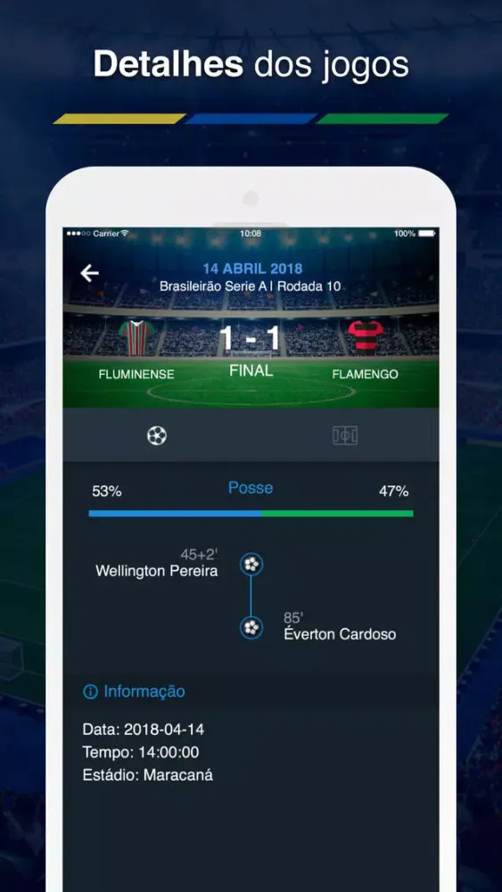 Futebol Brasileiro Resultados Screenshots