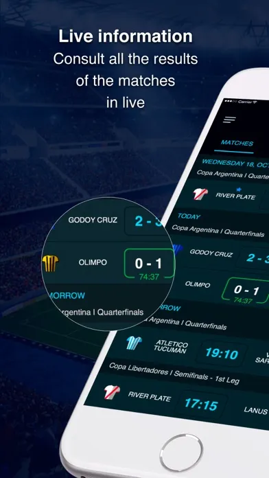 Argentine soccer - results Screenshots