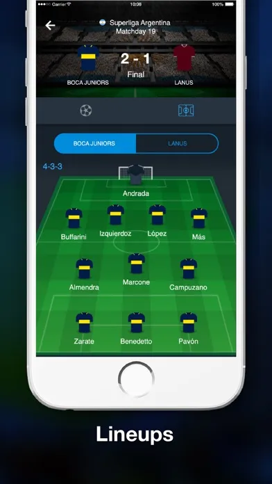 Argentine soccer - results Screenshots