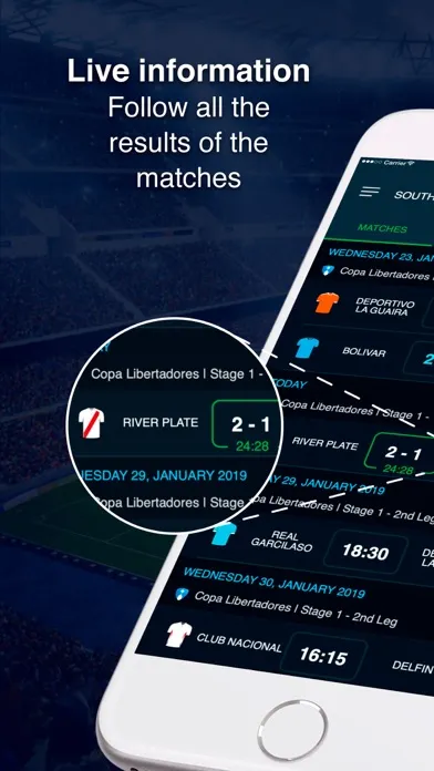 Скриншоты Scores Southamerican soccer