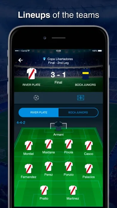 Скриншоты Scores Southamerican soccer