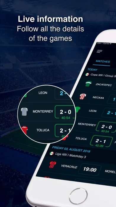 Mexican Football Scores应用截图