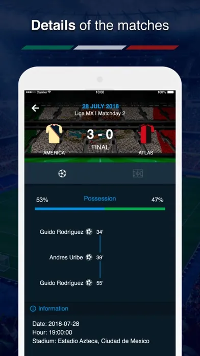 Mexican Football Scores应用截图