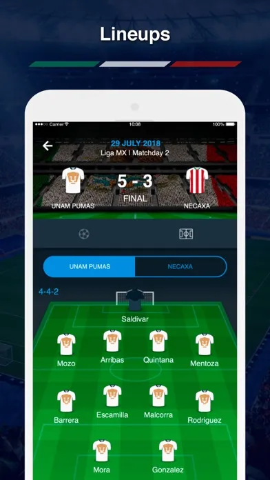 Mexican Football Scores应用截图