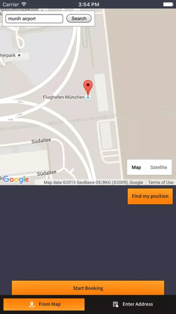 Tangkapan skrin Airport Transfer
