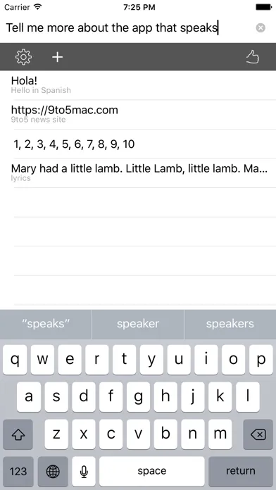 Spkr - Text to Speech سکرین شاٹس