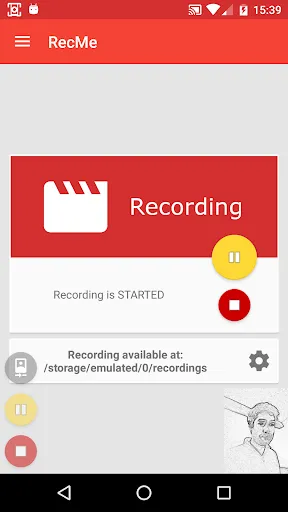 Tangkapan skrin RecMe Screen Recorder