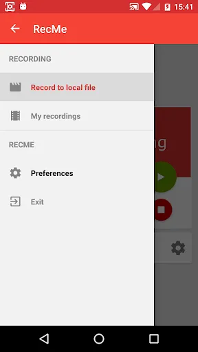 Tangkapan skrin RecMe Screen Recorder