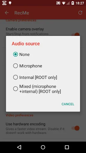 Tangkapan skrin RecMe Screen Recorder