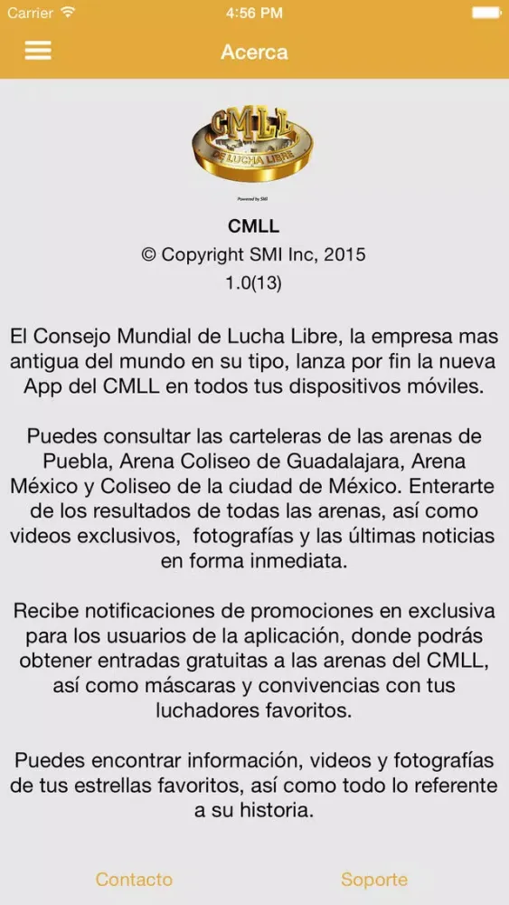 CMLL سکرین شاٹس