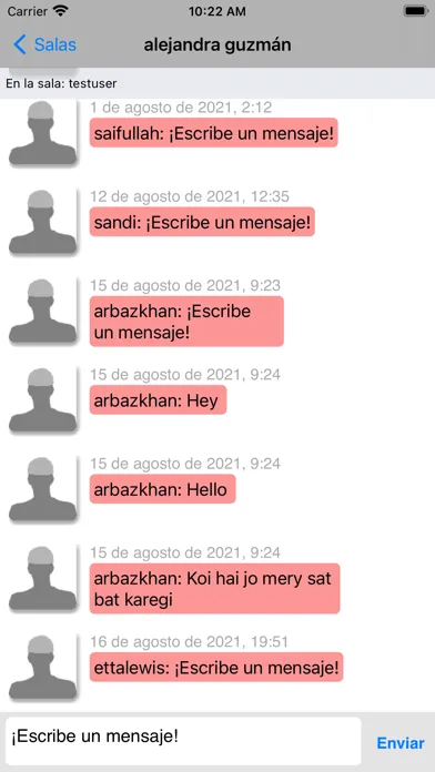Capturas de tela do Walla Chat - Música Latina