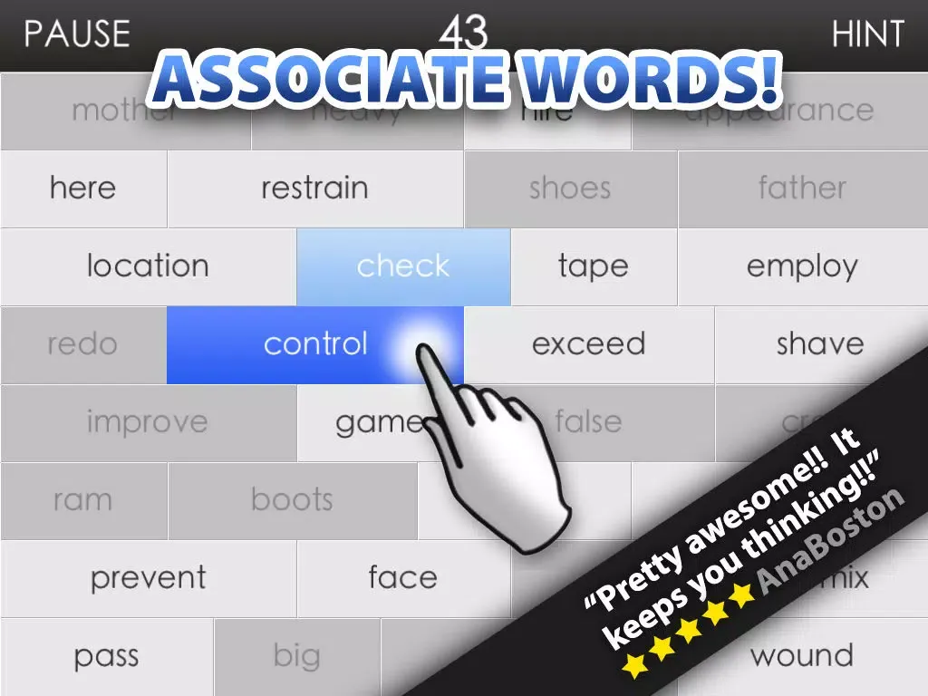 Word Wall - A challenging and fun word association brain game iPad  स्क्रीनशॉट