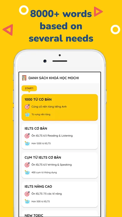 Tangkapan skrin MochiVocab - Learn English