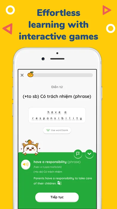 Tangkapan skrin MochiVocab - Learn English